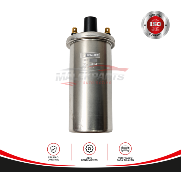 Bobina Encendido Tipo Botella Azul Universal Platino y Condenso