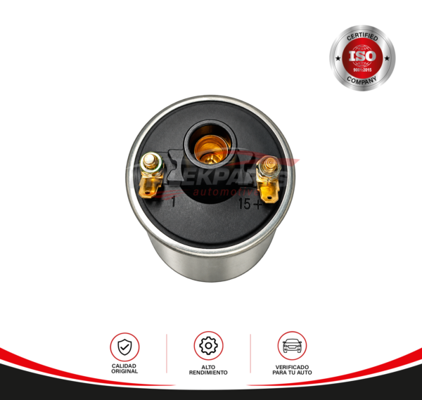 Bobina Encendido Tipo Botella Azul Universal Platino y Condenso